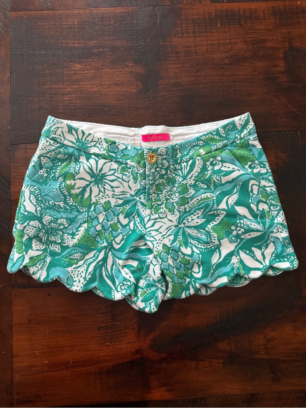 Lilly Pulitzer Buttercup Knit Shorts Safari Sangria Size 6